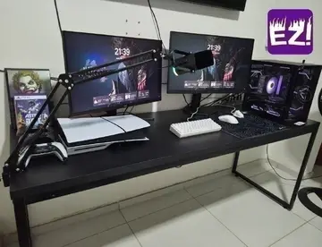 mesa dynamica mesa diretor 1,80m preto ônix est preta