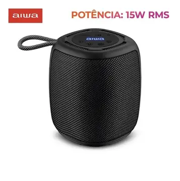 Caixa de Som Speaker Aiwa Aws-Sp-03-B Bluetooth Ipx4 Rgb Cor Preto