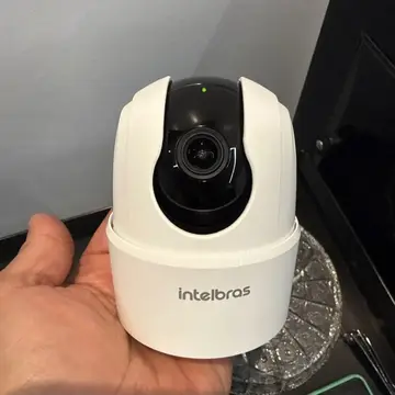 câmera inteligente intelbras ime 360 3mp visão 360 wi-fi branco