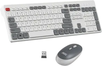 periféricos aoc km600 combo teclado e mouse sem fio 2,4 ghz mouse 3 dpi