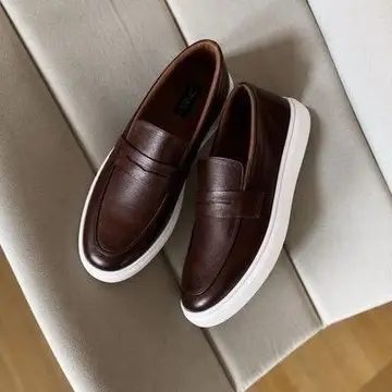 Sapato Loafer Masculino Mocassim Couro Casual Comfort Luxo