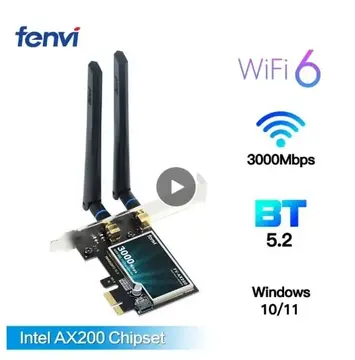 placa de rede fengvi fv-ac1200 fv-ac1200 wifi 6 pci-e bluetooth 5.2