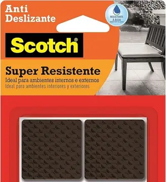 SCOTCH 3M Protetor Antideslizante Super-resistente Extragrande Preto 4 Un.