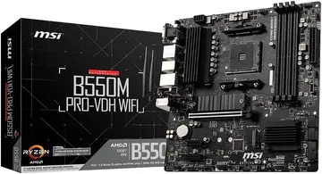 placa mãe msi b550m pro-vdh wifi am4