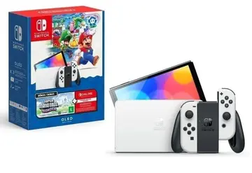 console de videogame nintendo switch oled super mario bros. wonder 3 meses nintendo switch online