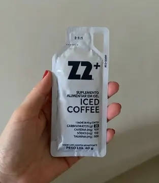 suplementos esportivos energy gel z2+ iced coffee box 10 unidades
