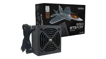 fontes de alimentação mach1 steady 650w 80 plus bronze pfc ativo preto