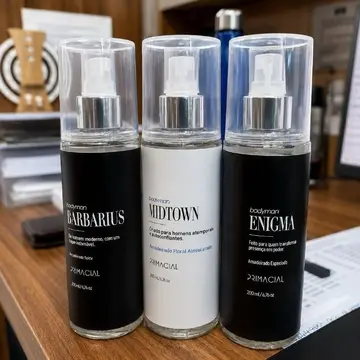 perfumaria body splash kit masculino barbarius enigma midtown 200ml