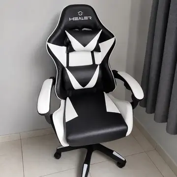 cadeiras gamer healer lancer preta/branca