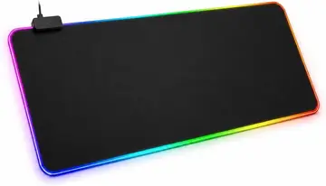 Mouse Pad Gamer RGB 80x30 LED Base Antiderrapante Impermeável USB
