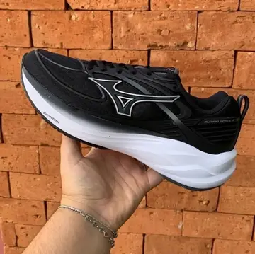tênis mizuno space 6 90-preto liso 41 br