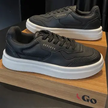 moda reserva tênis masculino casual cano baixo antiderrapante