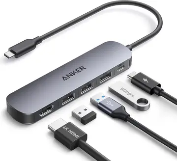 acessorios usb-c anker hub usb-c 5 em 1 hdmi 4k@30hz pd 100w
