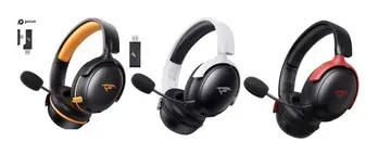 Headset Sem Fio 2.4GHz Picun-G3 Baixa Latência, Áudio Espacial 3D, Enc Mic