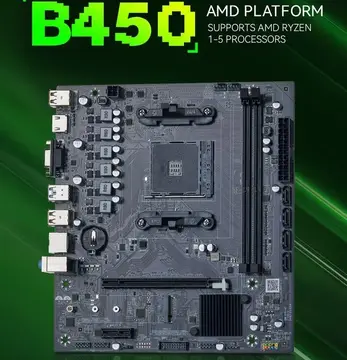 Placa-mãe B450m Qiyida, Ryzen de 1ª a 5ª geração