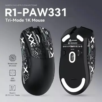 Mouse Sem Fio Attack Shark R1, Sensor Paw3311