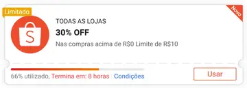 Cupom Shopee 30% Voltando