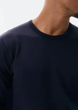 camiseta hering manga longa slim