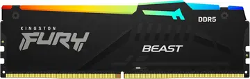 memória ram kingston fury beast rgb 16gb ddr5 5600mt/s cl40