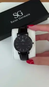 relógios saint germain murray caixa prateada 40mm