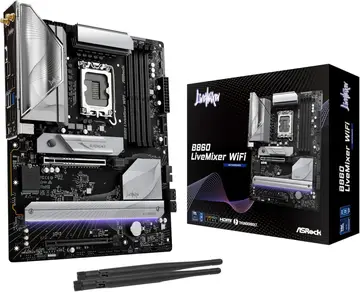 placa mãe asrock b860 live mixer wifi 6e lga1851 ddr5 atx