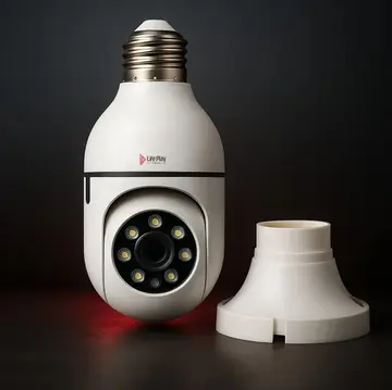 Câmera Lâmpada De Segurança Wifi Ip App Yoosee Visão Noturna Câmera Lâmpada De Segurança Wifi