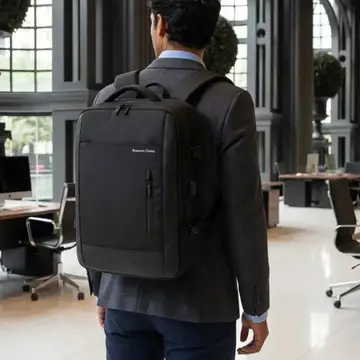 mochilas e bolsas mochila viagem impermeavel executiva grande para notebook preto liso