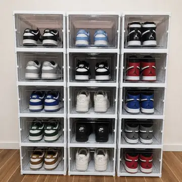 organização sapateira vertical empilhável 6 pares