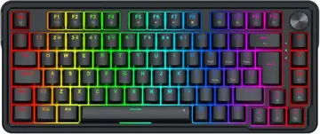 Teclado Gamer Magnético Redragon Ucal RGB Preto 75% ABNT2 8K Polling Rate K673RGB-M