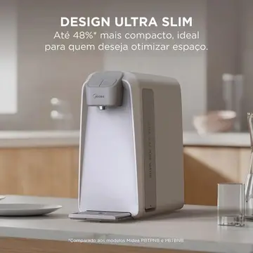 Purificador De Água Slimpure Branco Midea Refrigerado - Reservatório 800ML