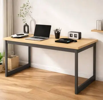 Mesa Escritório Mb Industrial 150x60cm Madeira E Metal