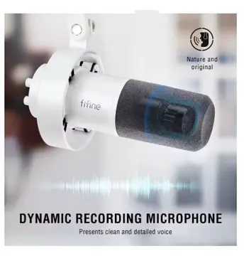FIFINE-XLR Microfone dinâmico K688