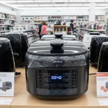 Panela De Pressão Elétrica 5l Nutripro Preta Midea Cor Preto 127v