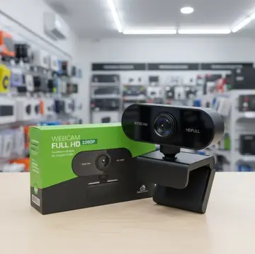 Webcam Camera Full Hd Zoom 1080p 360 Graus Videoconferencia Streamcam Web Cam Entrada Usb 2.0 Com Microfone- GoodVision
