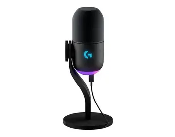 Microfone Dinâmico Gamer Logitech G Yeti GX com RGB LIGHTSYNC