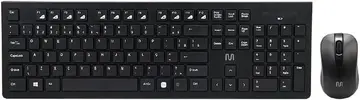 Kit Teclado e Mouse Sem Fio Conforto Multimídia Conexão Usb 1200dpi Teclas Chocolate Preto Multi - TC212