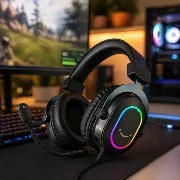 Headset Gamer Fifine H6 Ampligame Rgb