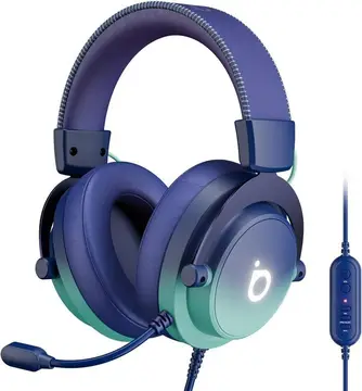 Basike Fone de ouvido jogos para PC - Headset Gamer Pro com Microfone, Modo FPS/Música