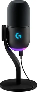 Microfone Dinâmico Gamer Logitech G Yeti GX com RGB LIGHTSYNC Captação Dinâmica Supercardioide