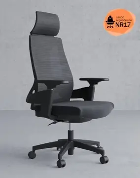 Cadeira De Escritório Presidente NR17 HomeNow Ergonômica Premium