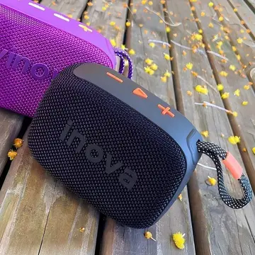 Caixa de Som Bluetooth TWS Portátil Grave Potente com Rádio 15h
