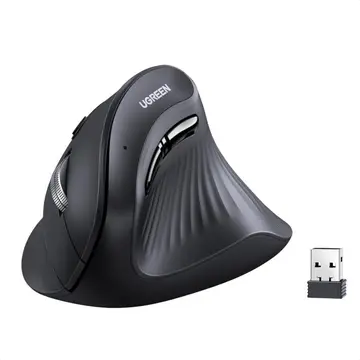🖱 UGREEN Mouse Ergonômico Vertical Sem Fio - 5 Botões Clique Silencioso - 4000 DPI