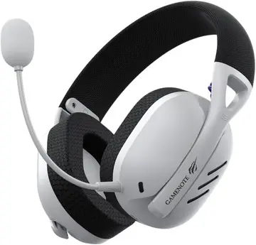 🎮 Headset Gamer Fuxi-H3 White Black, Com Fio e Sem Fio, Wireless 2,4GHz, Bluetooth, Cabo USB-C, Cabo 3,5mm. Surround, Baixa Latência, Quad-M