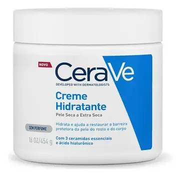 hidratante corporal cerave creme hidratante corporal e facial sem perfume 454g