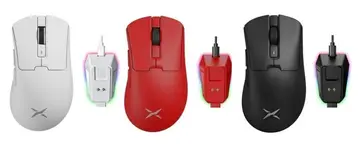 Mouse Delux M900 PRO, PAW3395, 8KHz, com Dock de Carregamento