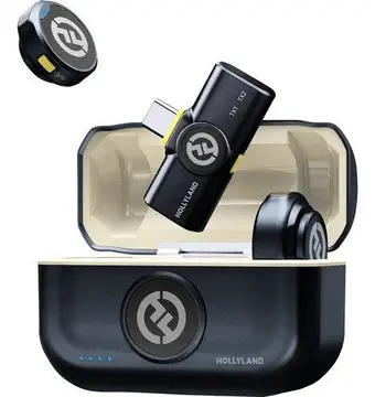Hollyland Lark M2 Microfone Sem Fio para iPhone 15/16/17 e Android USB-C