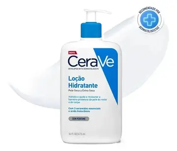 cosméticos ceraVe loção hidratante corporal sem perfume ceramidas essenciais ácido hialurônico 473ml