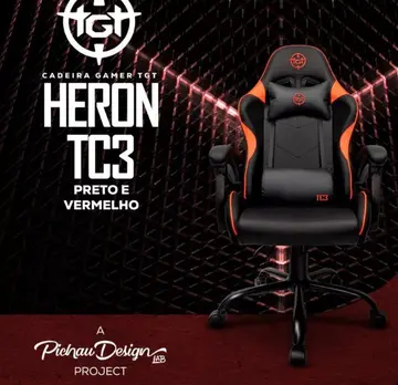 Cadeira Gamer Tgt Heron Tc3, Preto