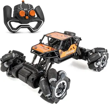 Carrinho Controle Remoto 4x4 Pickup Off-road Infantil Com Giro 360º, Bateria Recarregável, Brinquedo Para Meninos E Meninas LARANJA
