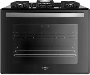 eletrodomésticos dako supreme 5 bocas embutir mesa de vidro bivolt preto